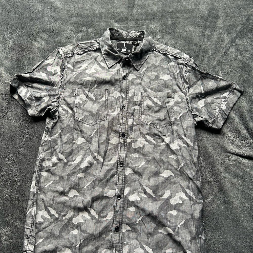 Men's Gray Camouflage Shirt